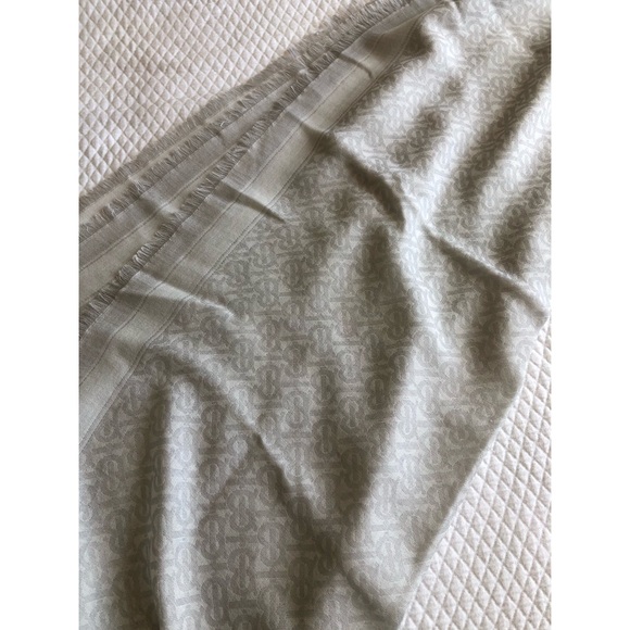 Burberry - Monogram Wool Silk Jacquard Scarf - Picture 7 of 14